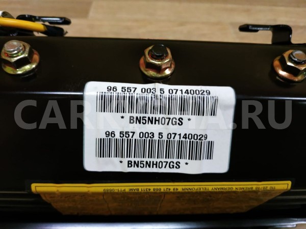 Подушка безопасности в торпедо Chevrolet Lacetti оригинальный номер 96557003