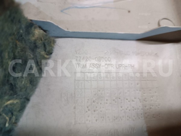 Обшивка багажника правая Ssang Yong Rexton 