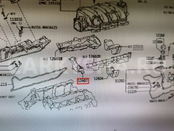 Изоляция впускного коллектора Lexus LS460L USF41L Lexus LS 