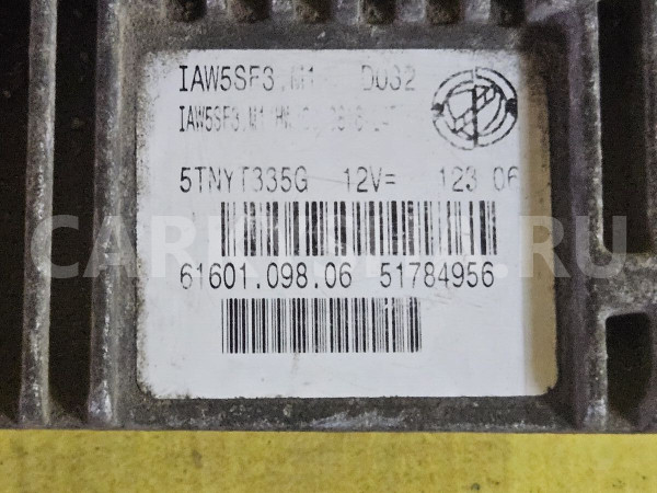 Блок управления двигателем Fiat Punto оригинальный номер 51784956