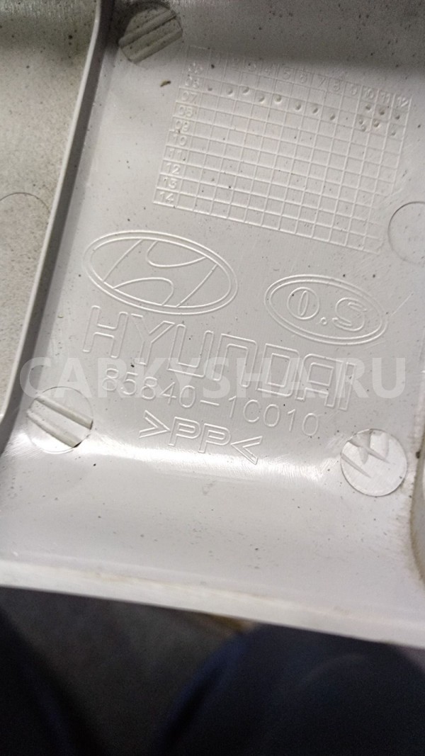 Накладка центральной стойки правая Хендай Гетц Hyundai Getz оригинальный номер 858401c010