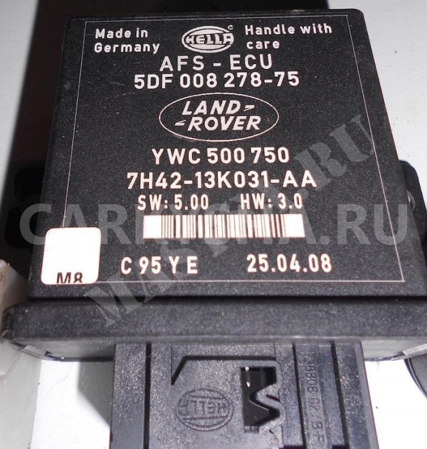 Блок упр.адапт светом Land Rover Range Rover III Рестайлинг оригинальный номер YWC500750 YWC500610 YWC500323 YWC500322 YWC500321 7H4213K031AA 5DF00827875 7H42-13K031-AA 5DF 008 278-75