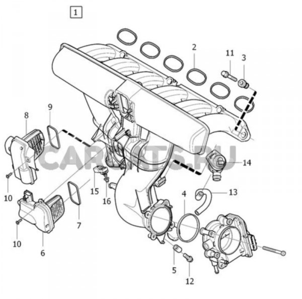 Прокладка впускного коллектора Volvo S80 2014 Volvo S80 