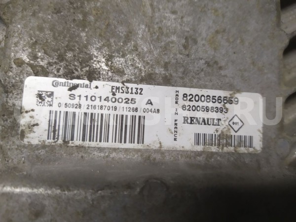 Блок управления двигателем Renault Sandero 1 Renault 14 оригинальный номер 8200856659